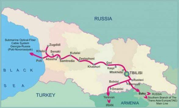 Благодаря кабелю, пролегающему по дну Черного моря, провайдер Caucasus Online обеспечивает интернетом Грузию на 55%, Армению – на 85%, Азербайджан – на 50%